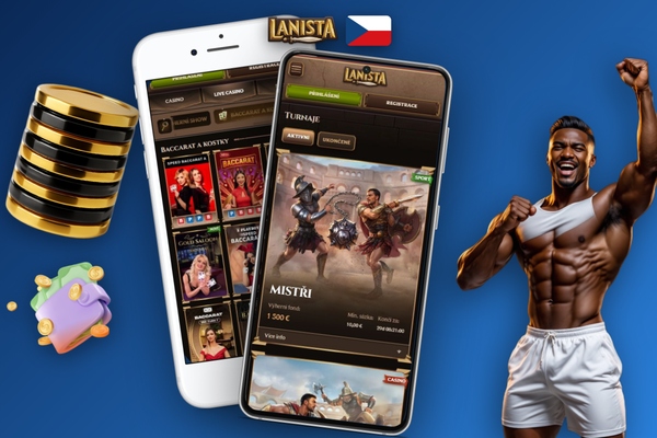 QR kód pro stažení Lanista Kasino APK naskenovaný chytrým telefonem