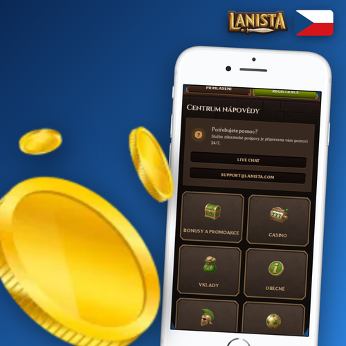 Lanista Kasino kontakt — zákaznická podpora dostupná 24/7 v češtině přes živý chat