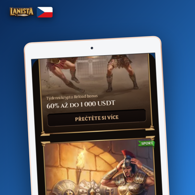 Pojištění sázky v Lanista Kasino vrátí vklad jako free bet při jediném chybném tipu